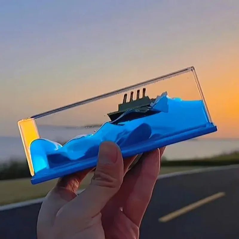 Creative Cruise Ship Fluid Drift Bottle - Creovoxa