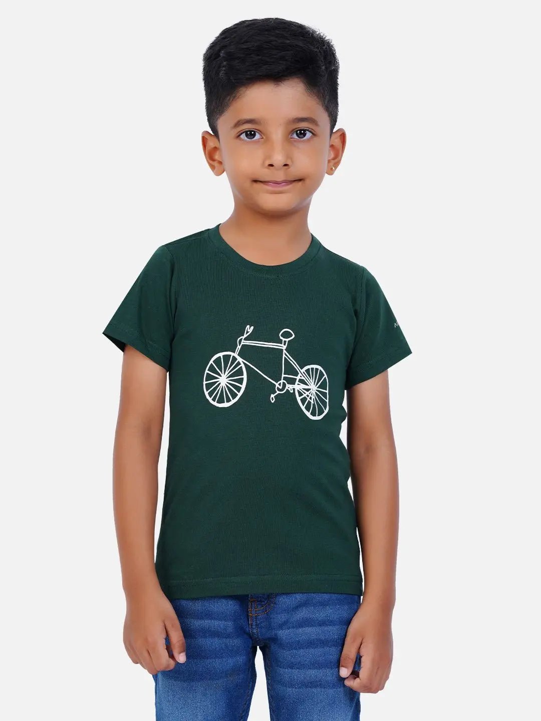 Cotton Printed T-shirt for Boy and Girl - Cycle - Creovoxa