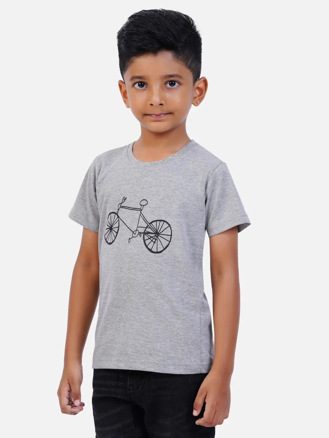 Cotton Printed T-shirt for Boy and Girl - Cycle - Creovoxa
