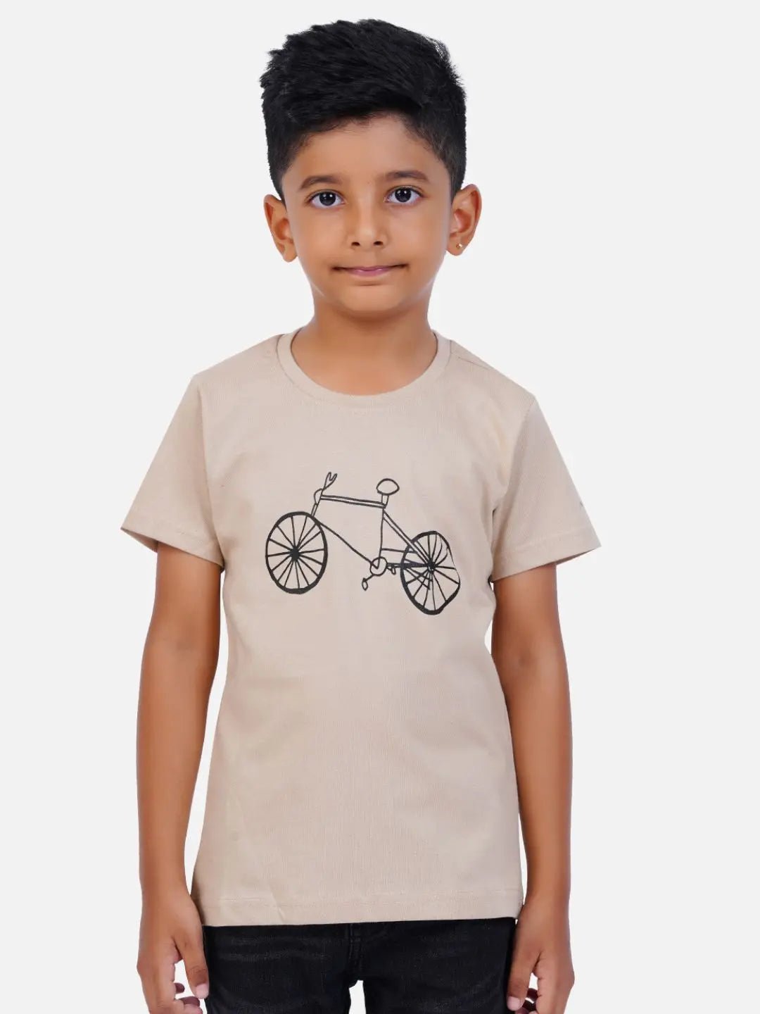 Cotton Printed T-shirt for Boy and Girl - Cycle - Creovoxa