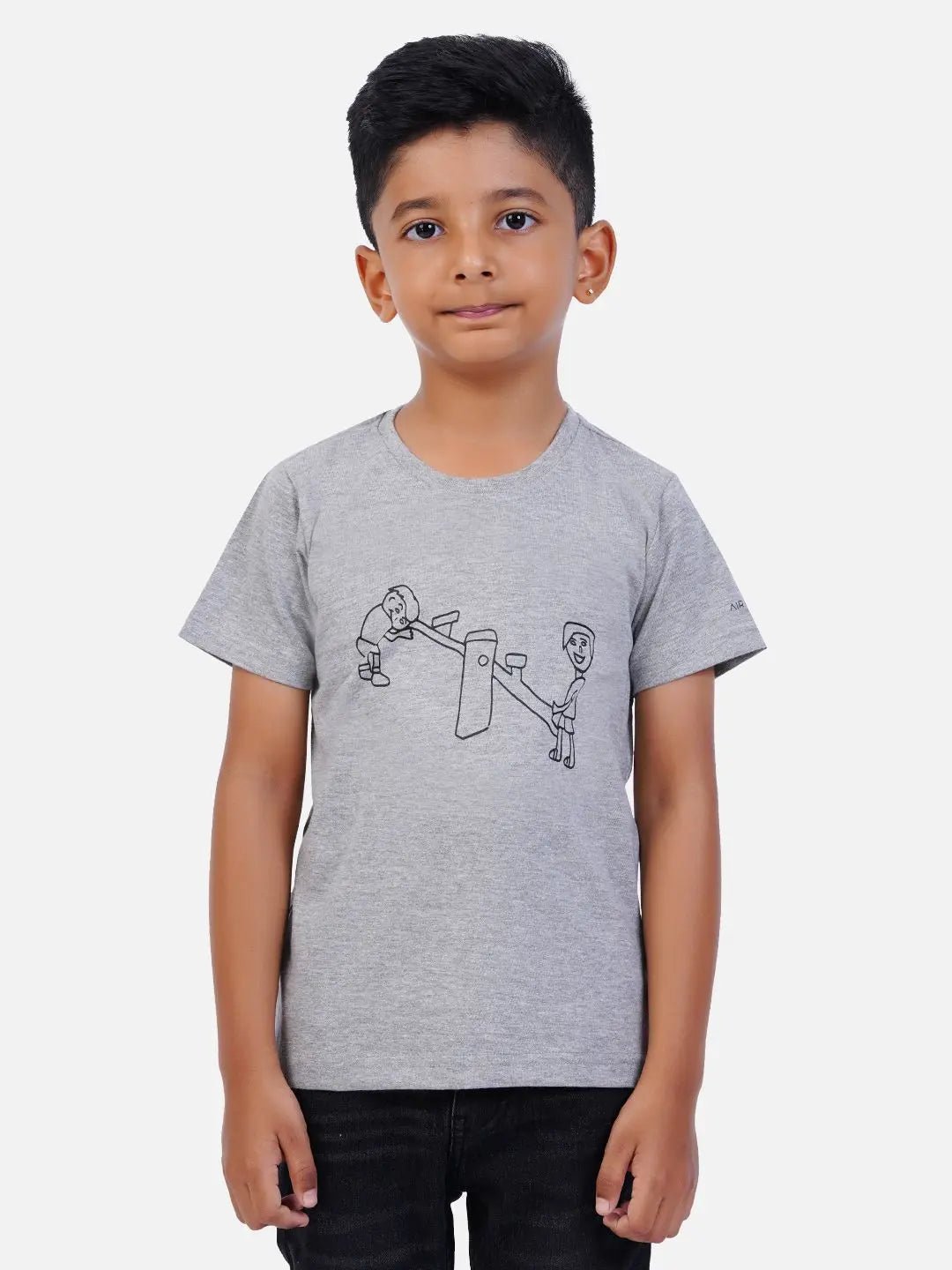 Cotton Printed T-shirt for Boy and Girl - See Saw - Creovoxa