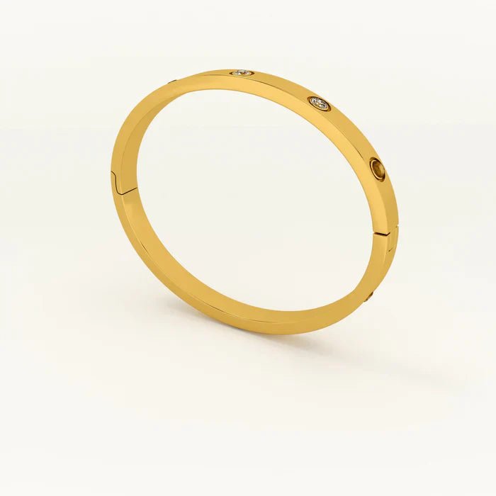 Crystal Love Bangle Bracelet - Creovoxa