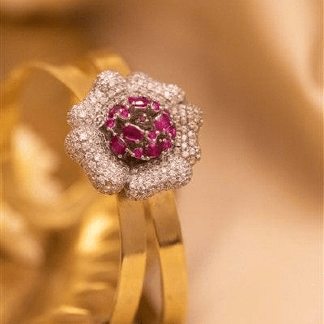 Diamond Flower Handcuff - Creovoxa