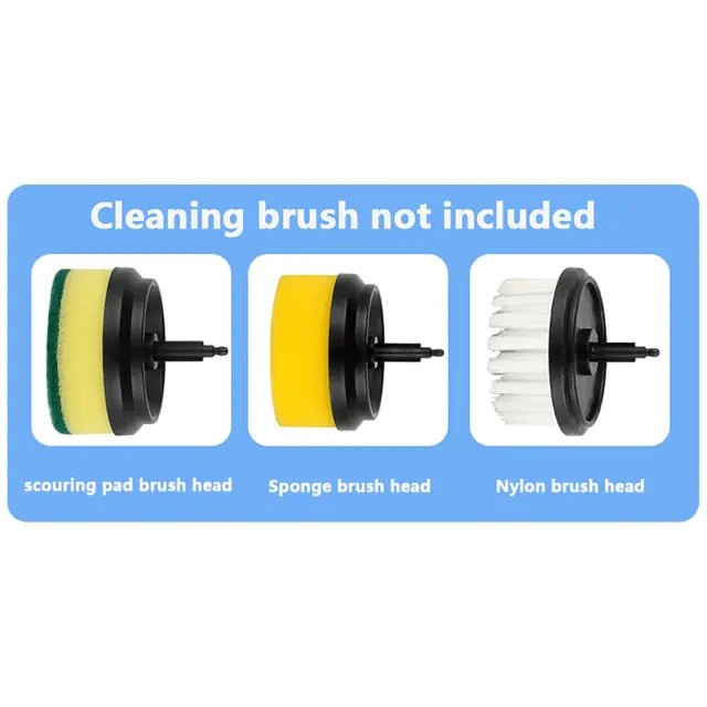 Electric Cleaning Brush 3 Brush Heads Cleaner Multifunctional - Creovoxa