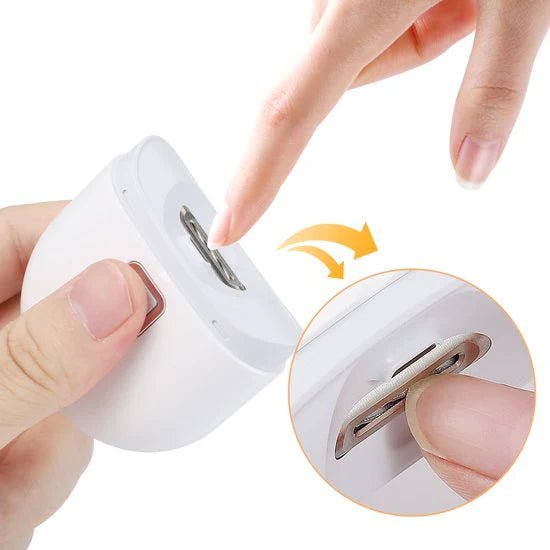Electric Nail Clipper With Light Nail Polishing Machine - Creovoxa